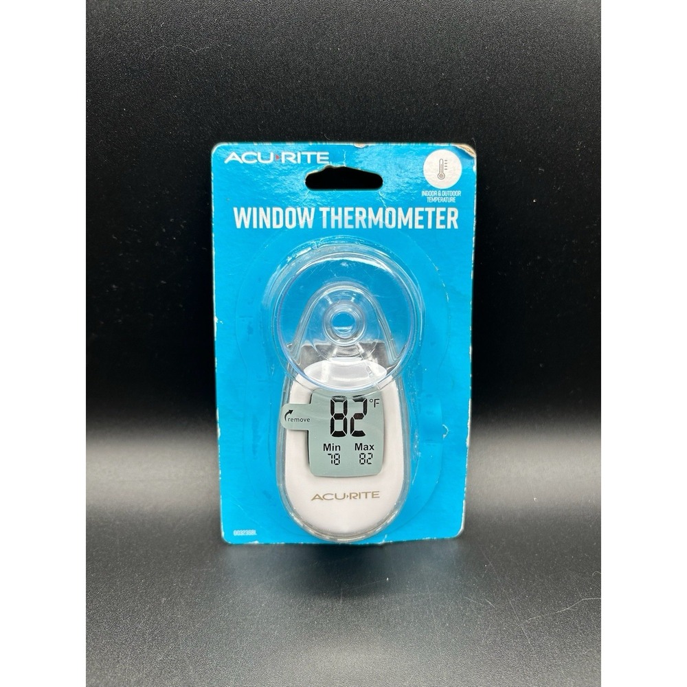 New Acu-Rite Indoor/Outdoor Temperature Digital Window Thermometer